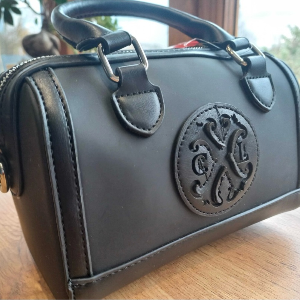 CXL by Christian Lacroix black mico barrel bag